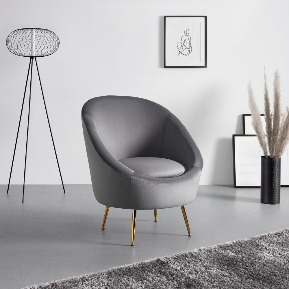 Křeslo Lou Šedé