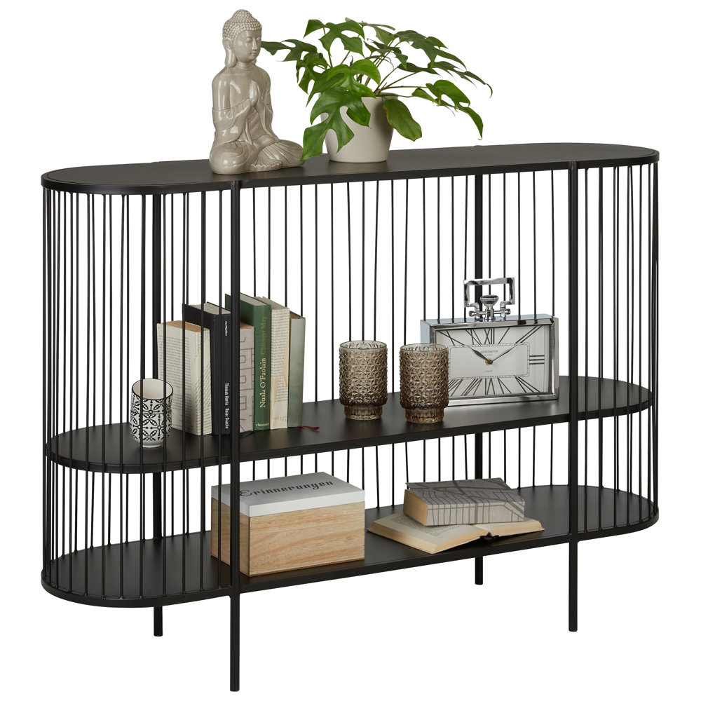 Konzolový stolek černá, kov