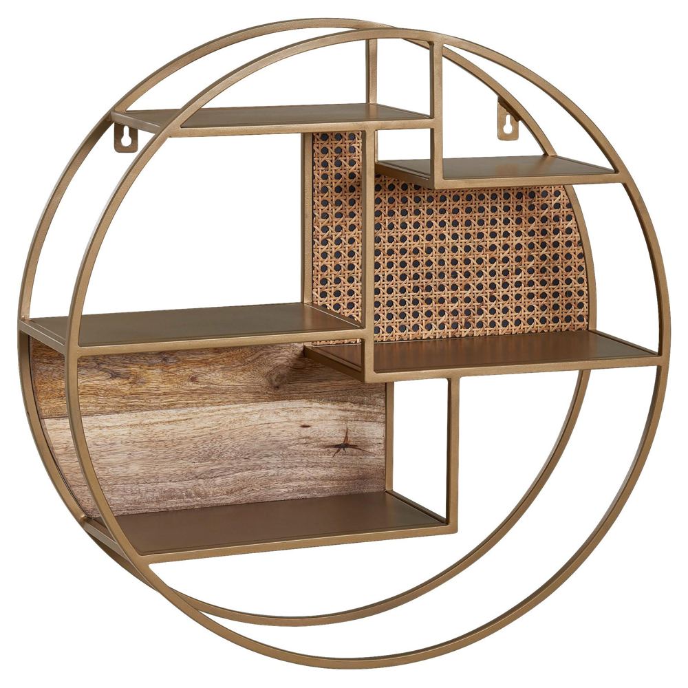 Nástěnný regál hnědý