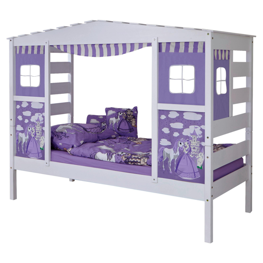 Postel ve tvaru domečku LIO závěs fialový