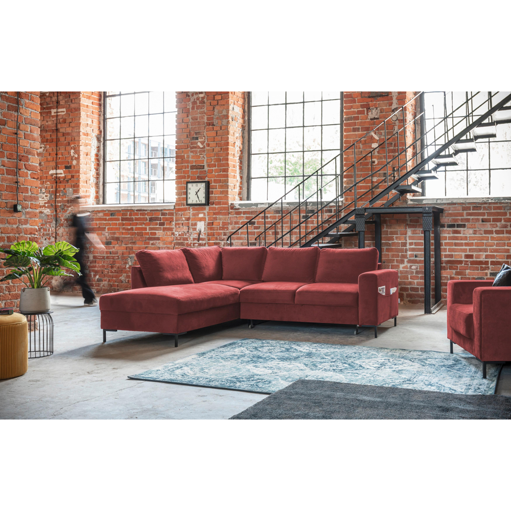 Rohová Rozkládací Pohovka Lofty Lilly Koral