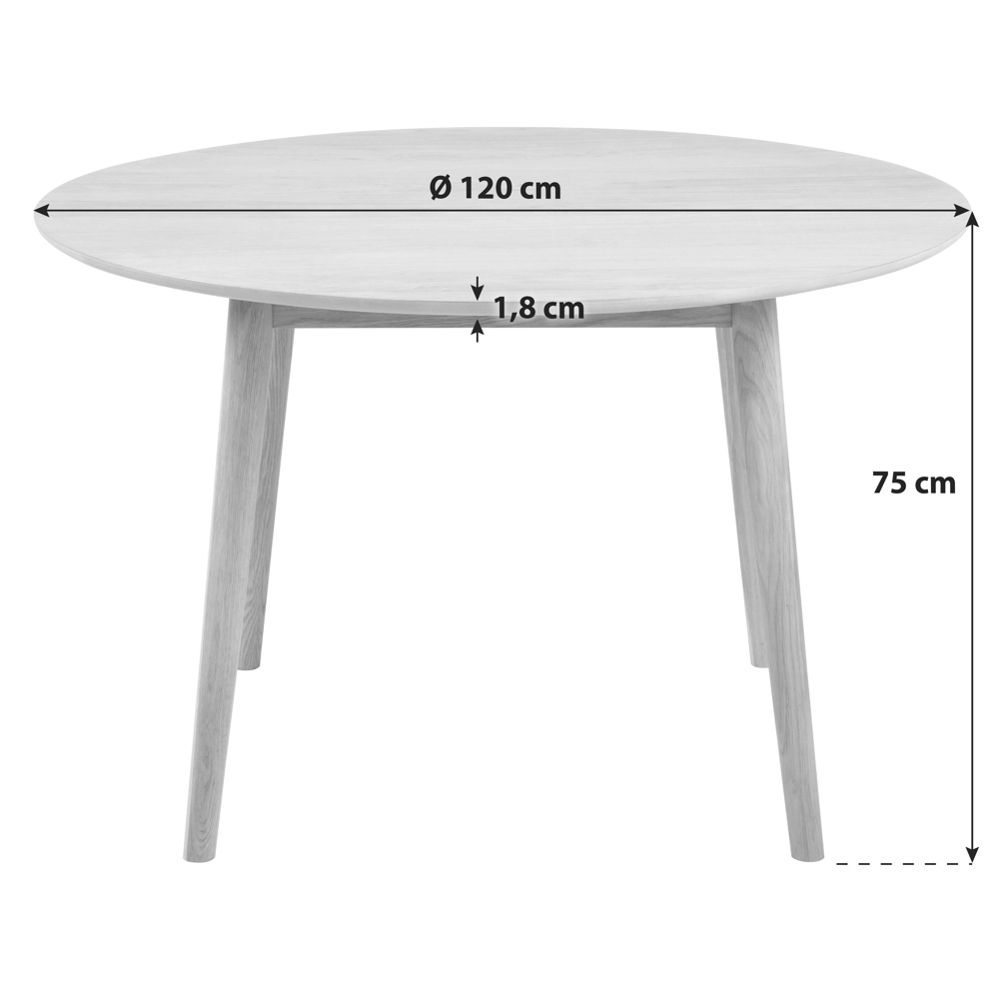 Jídelní Stůl Nagano Průměr 120 Cm