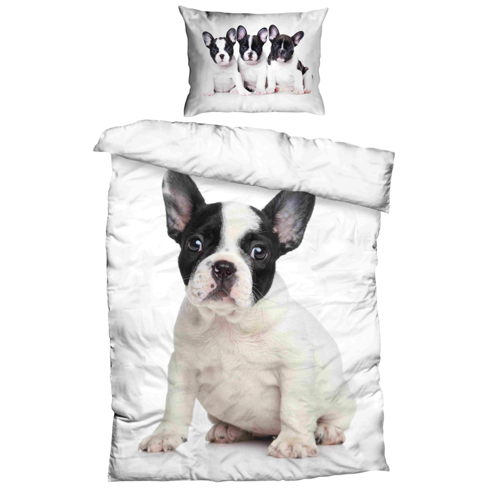 Povlečení French Bulldog, 140/200cm