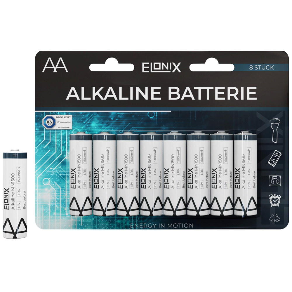 Baterie Alkaline LR6 AA, 8 ks/bal.