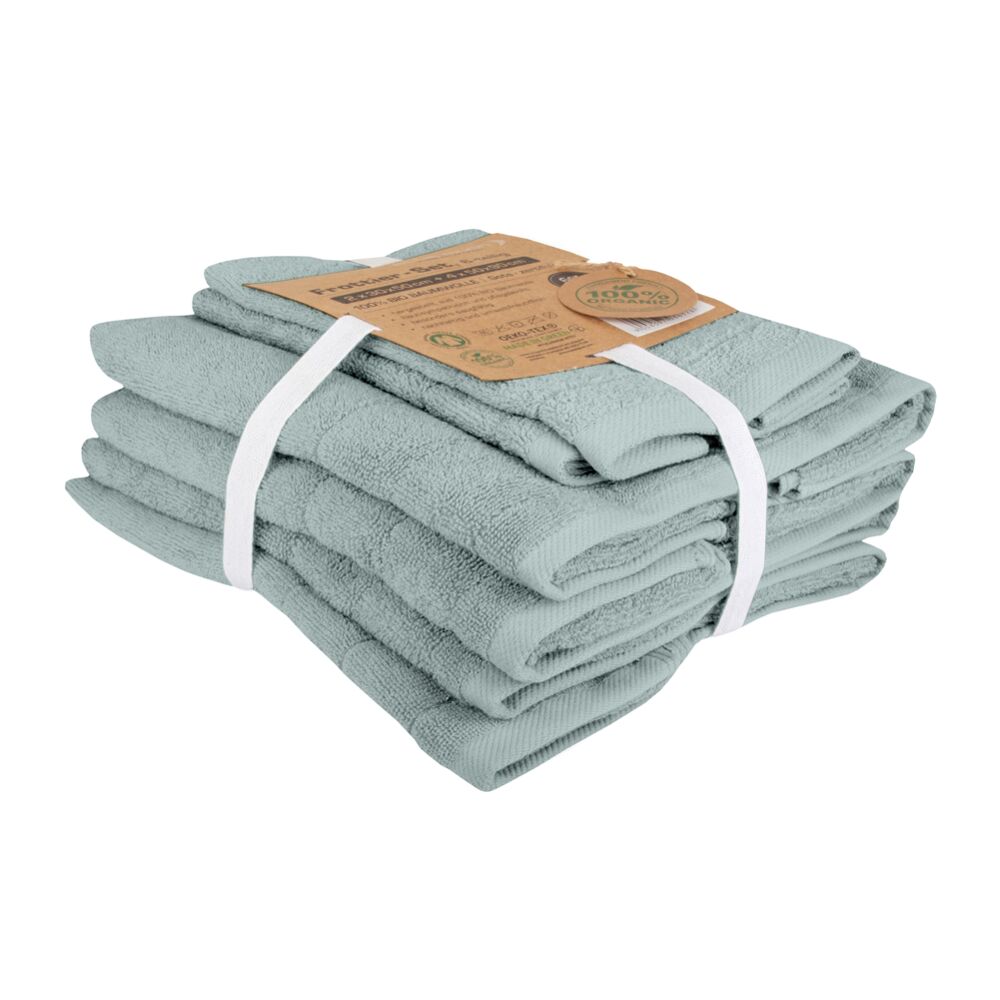 Sada ručníků CAITHANA Bio Bavlna, modrá, 6 ks