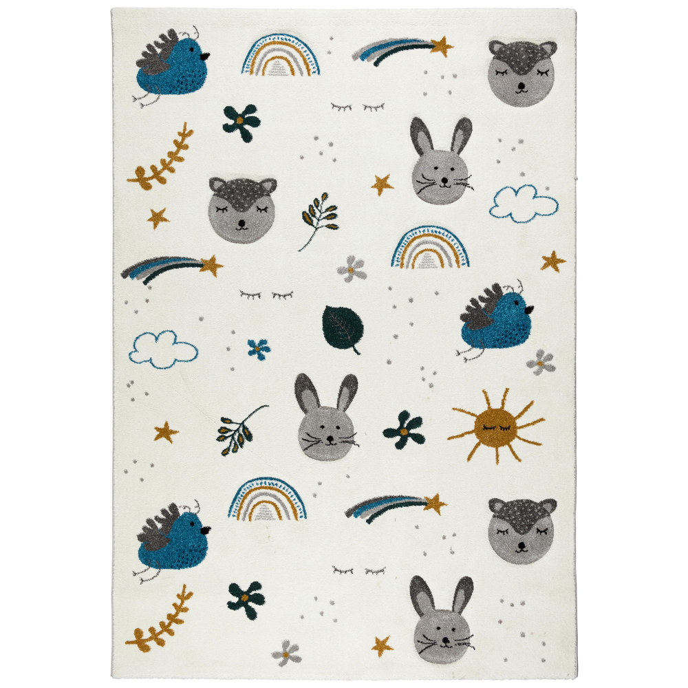 Kinderteppich Sunny 1 In Blau/grau Ca. 120x170cm