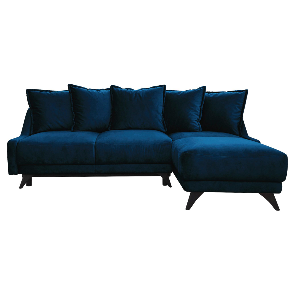 Sedací Souprava S Rozkladem Royal Rose Tmavěmodrá