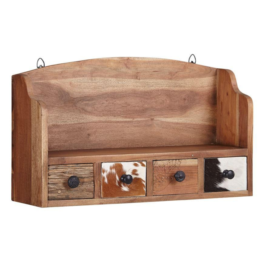 Nástenný Regál Masív Akácia