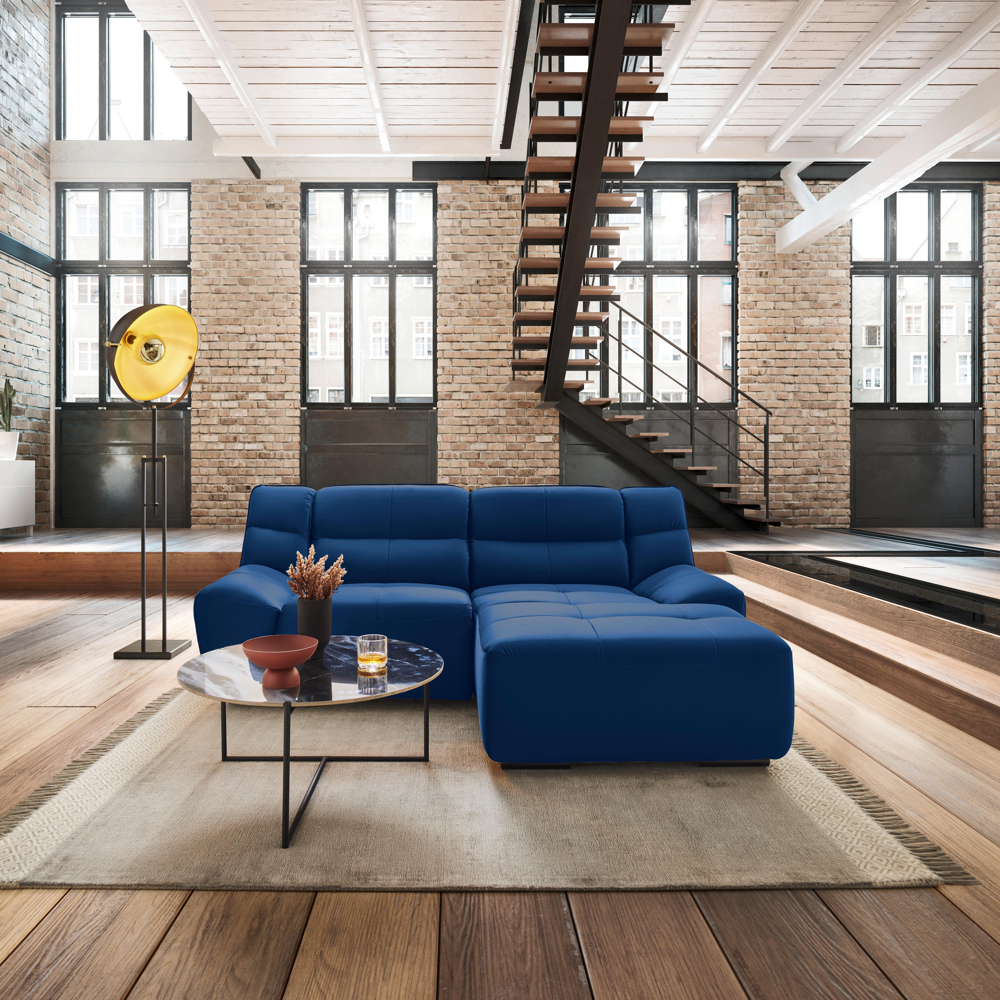 Sedací Souprava S Funkcí Wega Modrá Pravý Roh