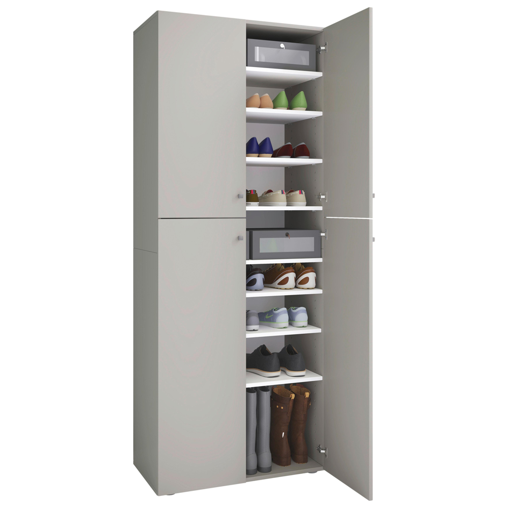 Skřín na boty LONA XXL š: 70cm šedá