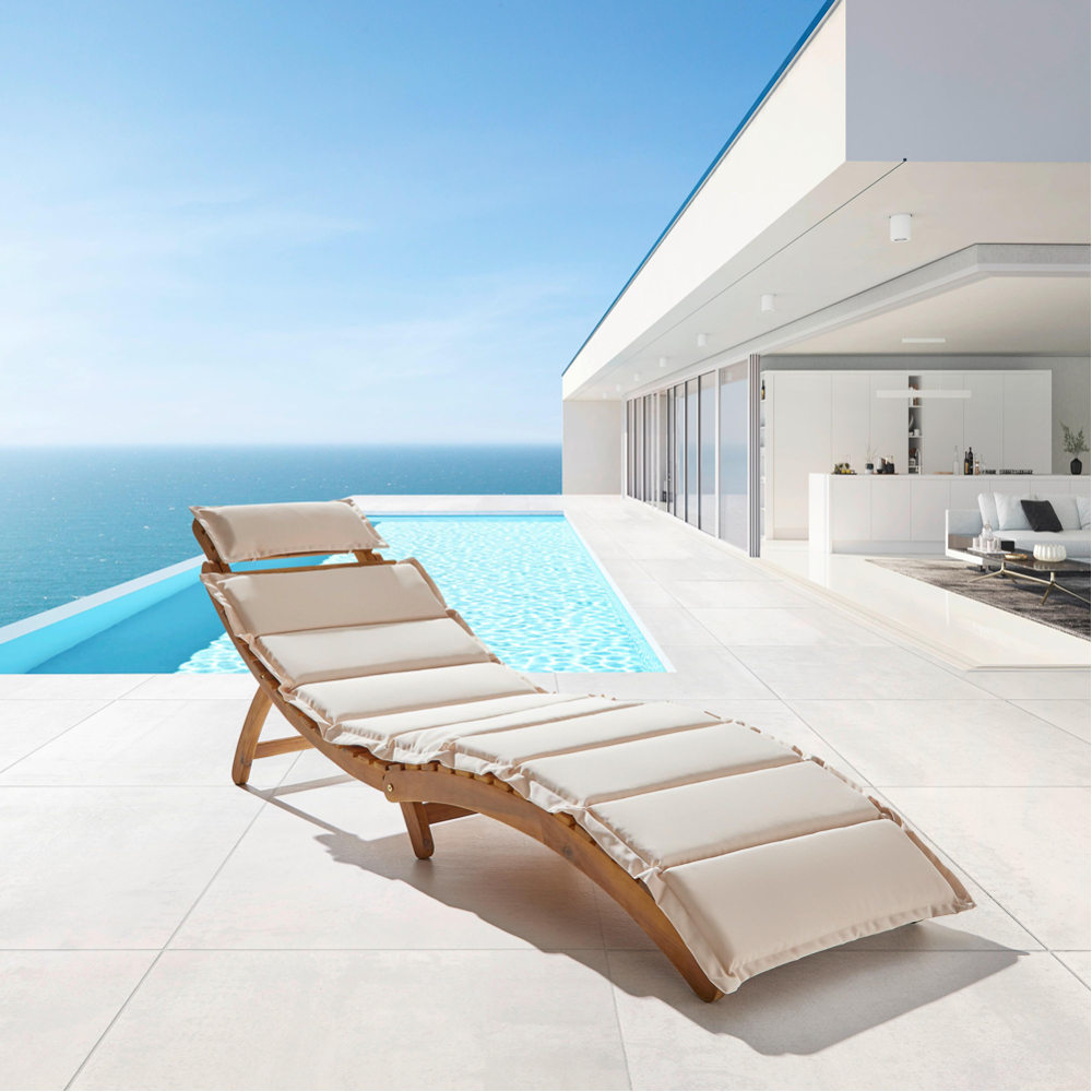 Záhradní Lehátko Bora Béžová