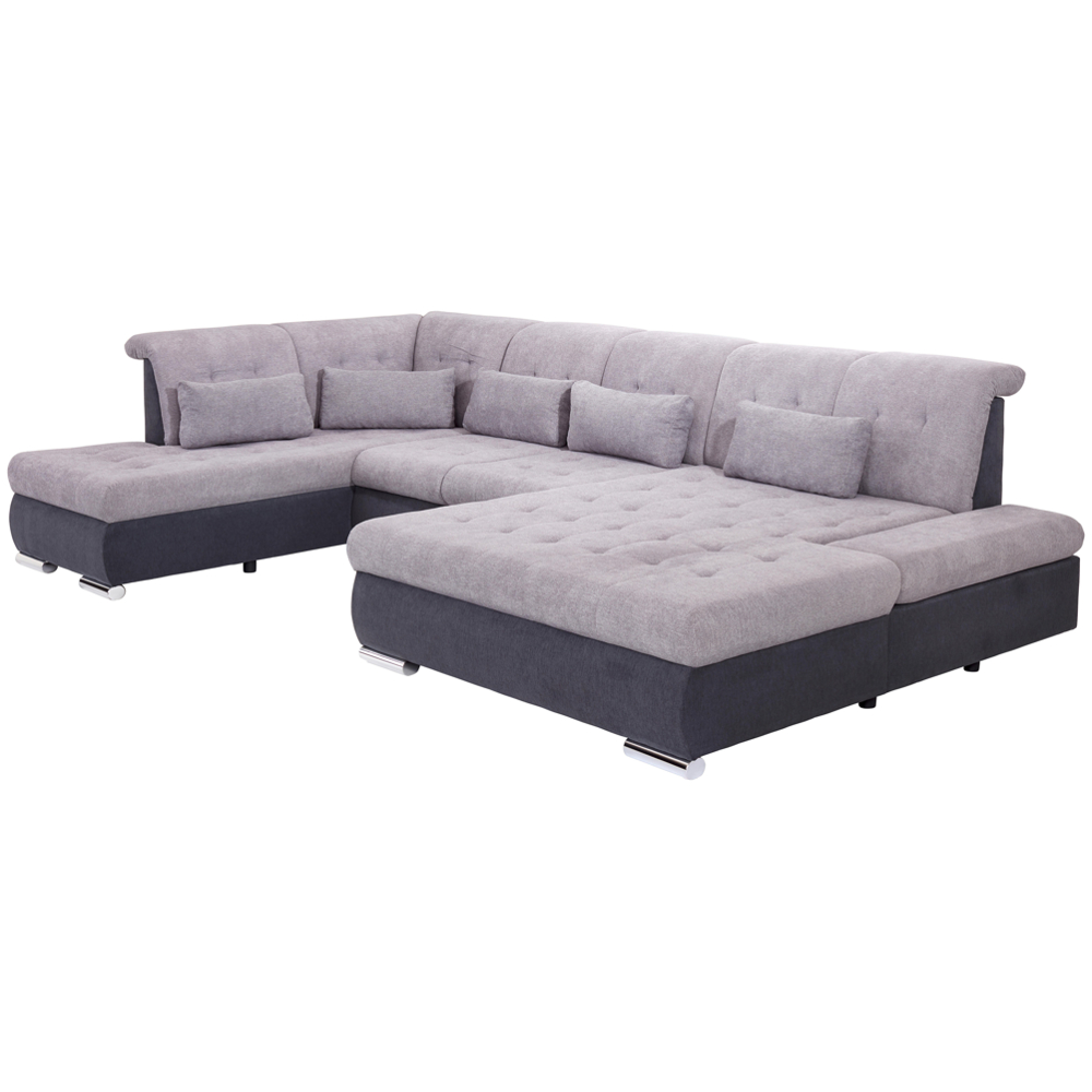 Velka Sedací Souprava Do U Madera, Šedá/antracitová