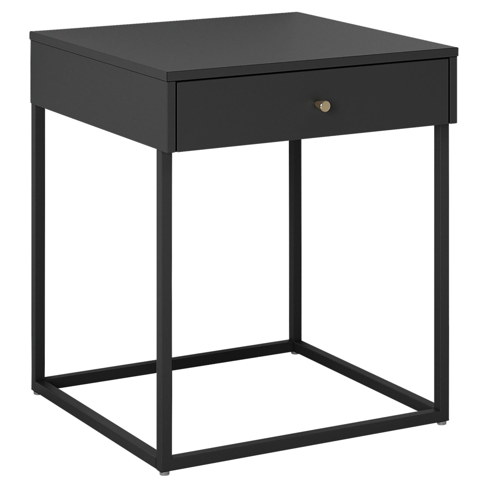 Noční Stolek Mona Kovový Černý