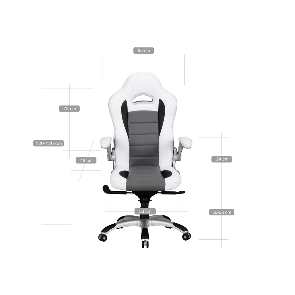 Herní Židle Racing Bílá