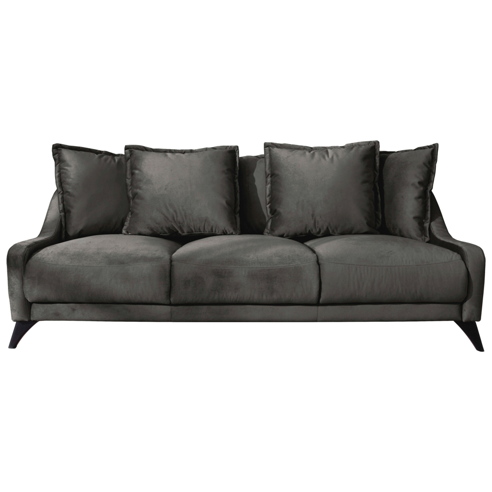 Třímístná Pohovka Royal Rose Tmavěšedá