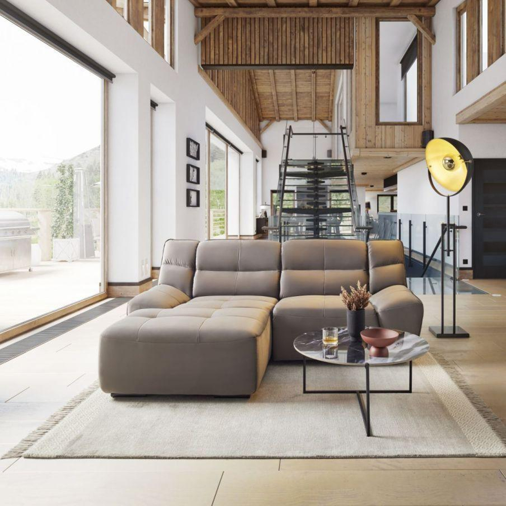 Sedací Souprava S Funkcí Wega Tmavě Šedá Levý Roh