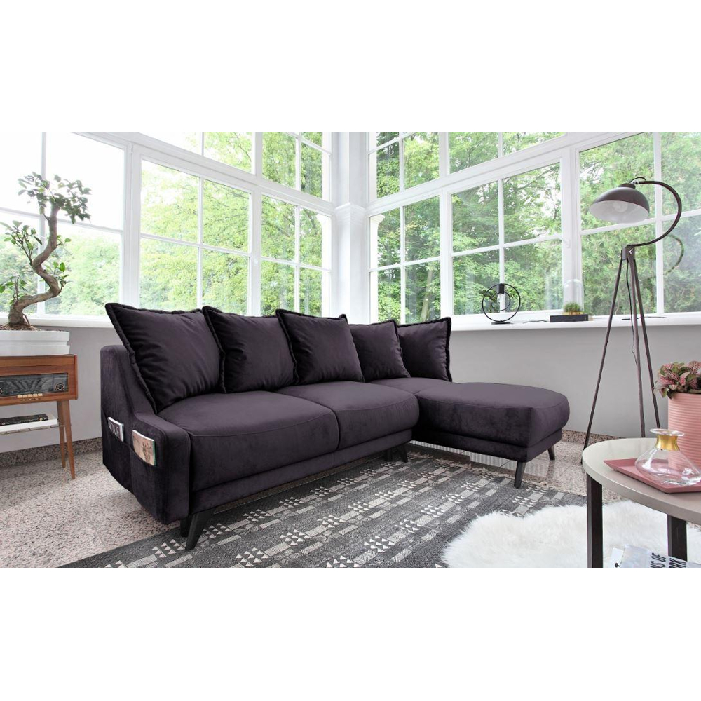 Sedací Souprava S Rozkladem Royal Rose Tmavěšedá