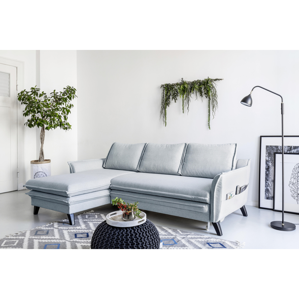 Sedací Souprava S Rozkladem Charming Charlie Světlošedá