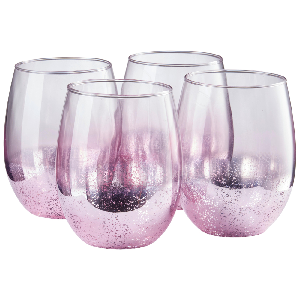 Sada Sklenic Glitter, 4ks/bal., 600ml