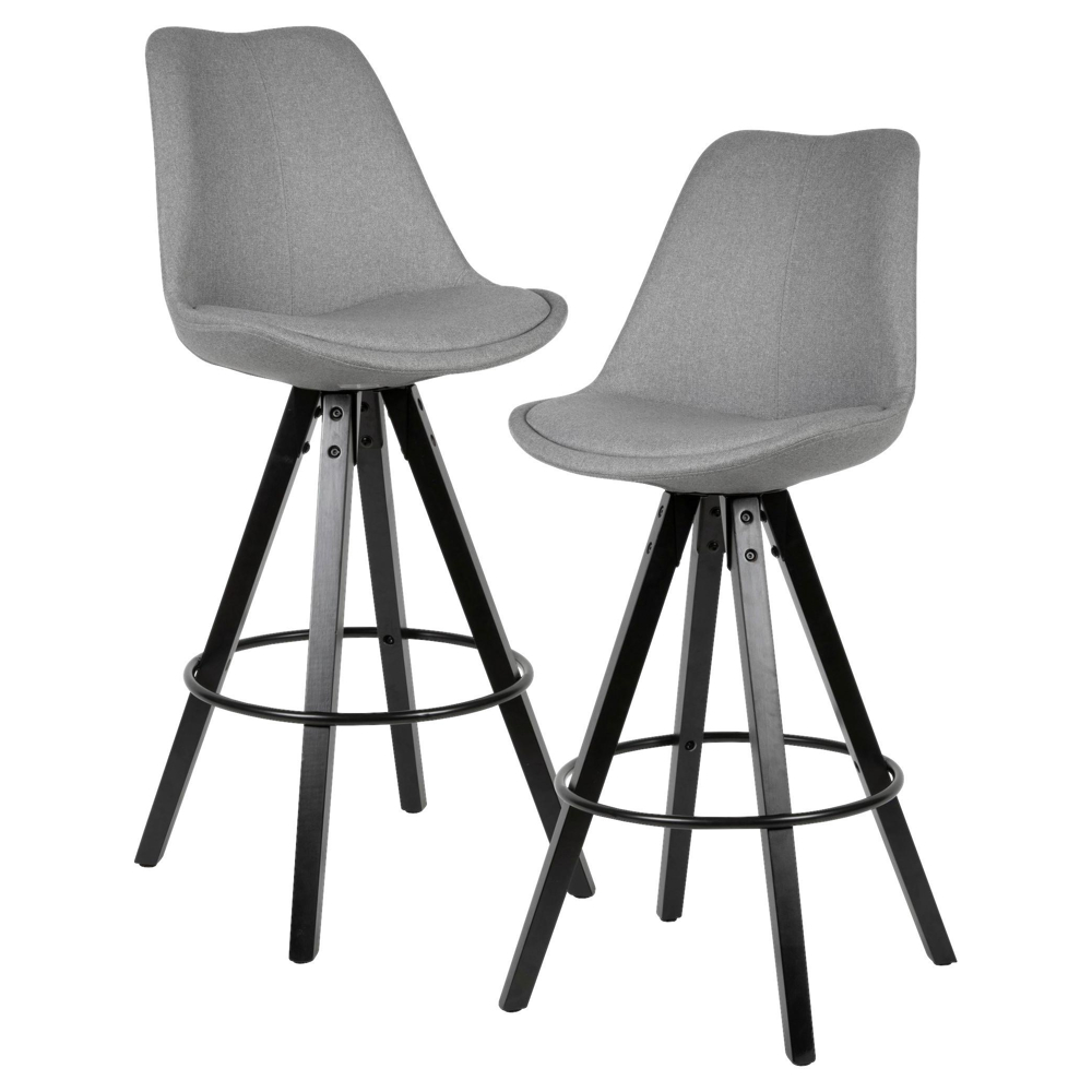 Sada Barových Stoličiek Wohnling Svetlosivá