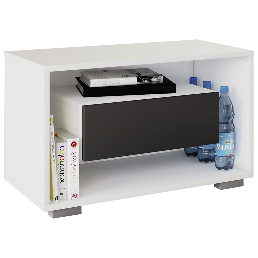 Noční Stolek Blexo L Bílý/antracitový