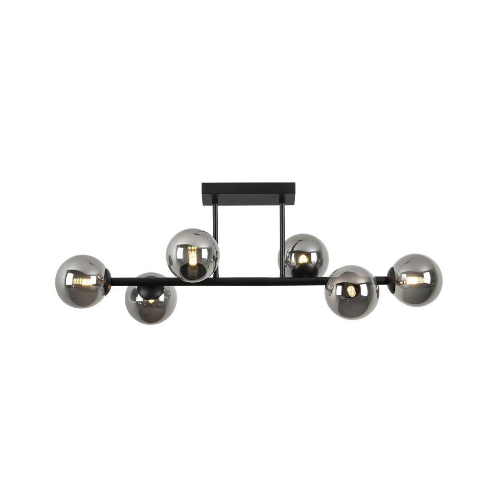 Stropní svítidlo Lisib,Š/V: 85/28cm,černá