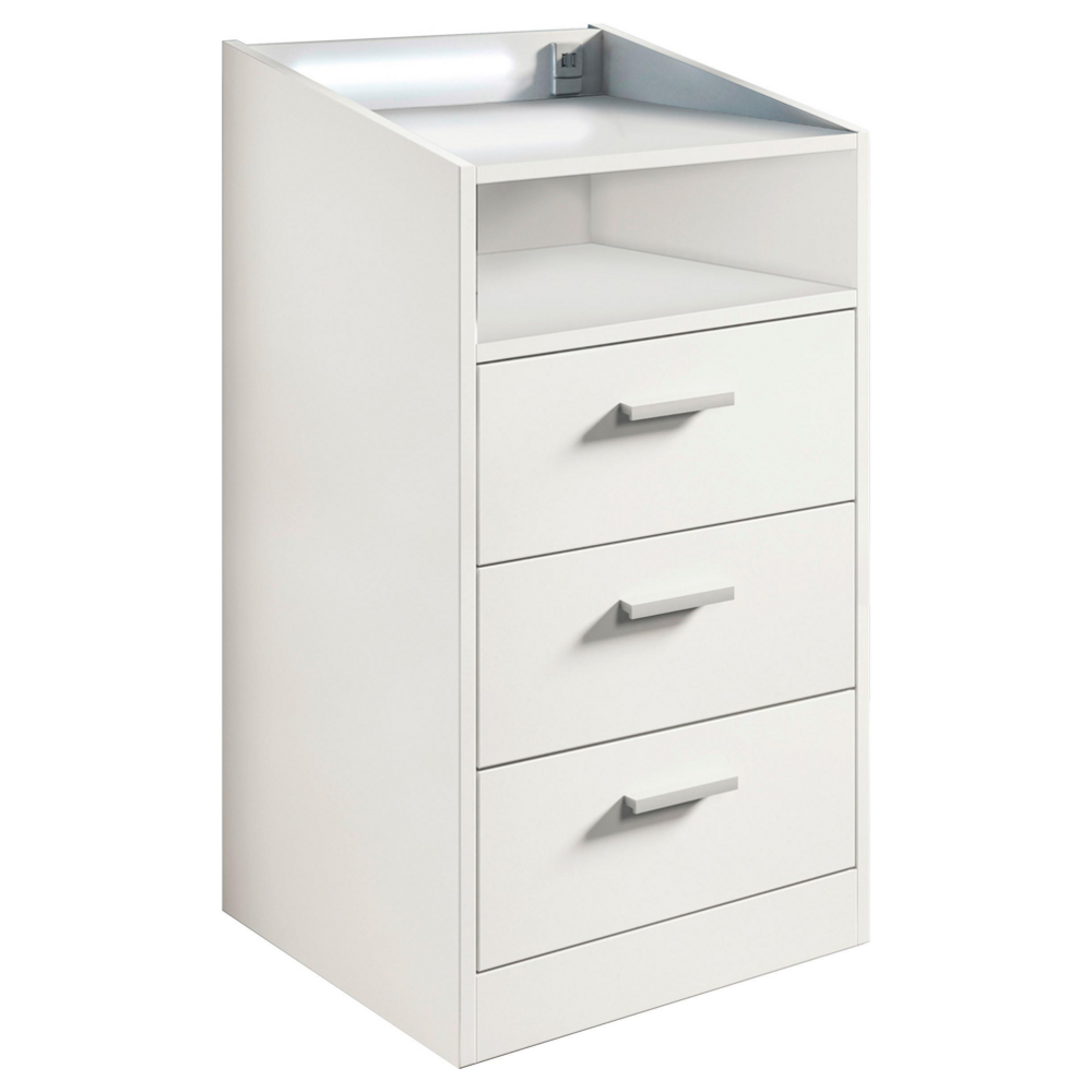 Noční stolek LUMO s LED osvětlením a USB připojením