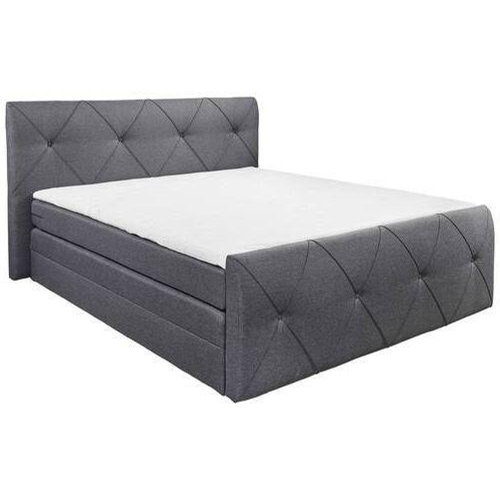 Boxspring postel CALGARY antracit 180x200 cm