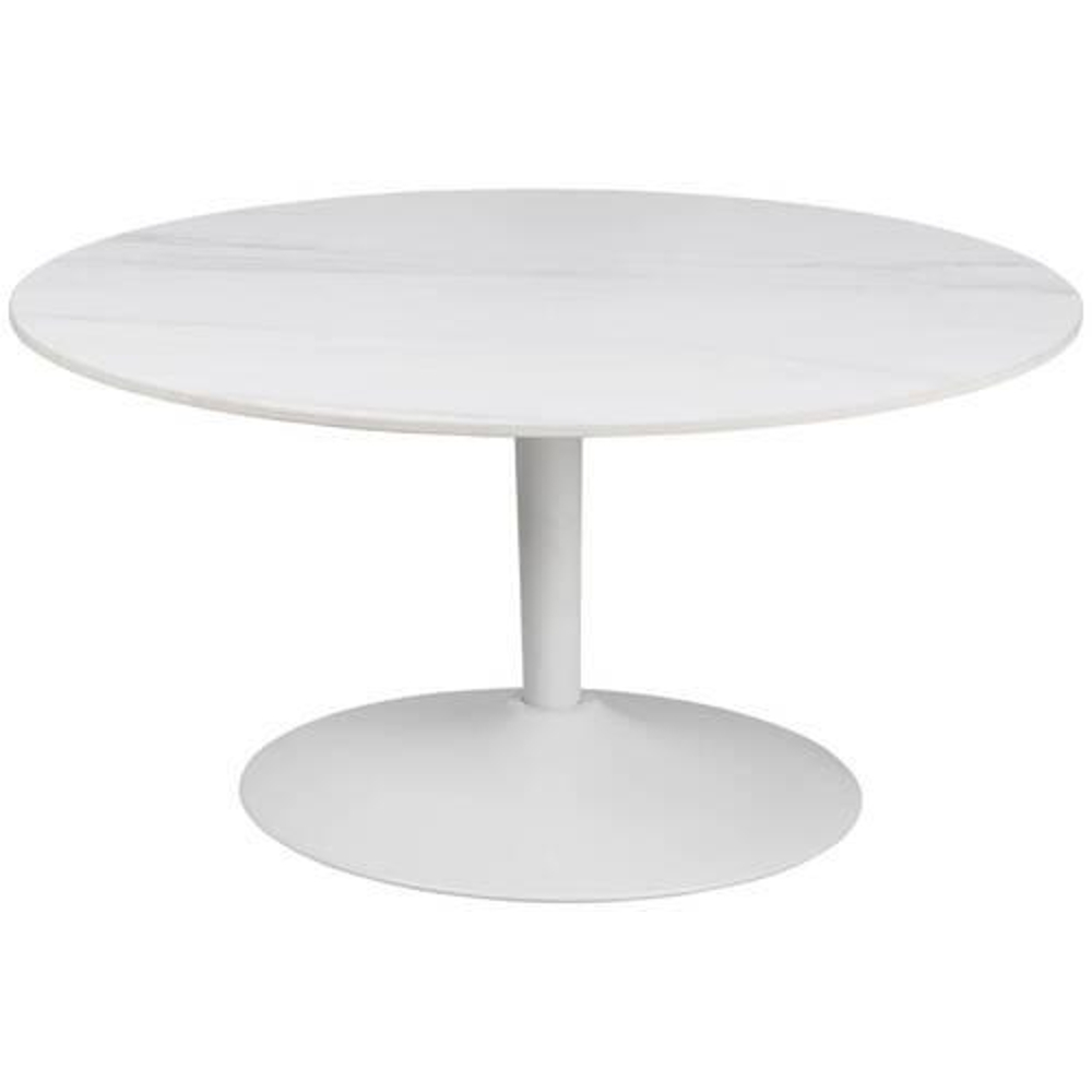 Konferenční stolek MALTA keramika bílá