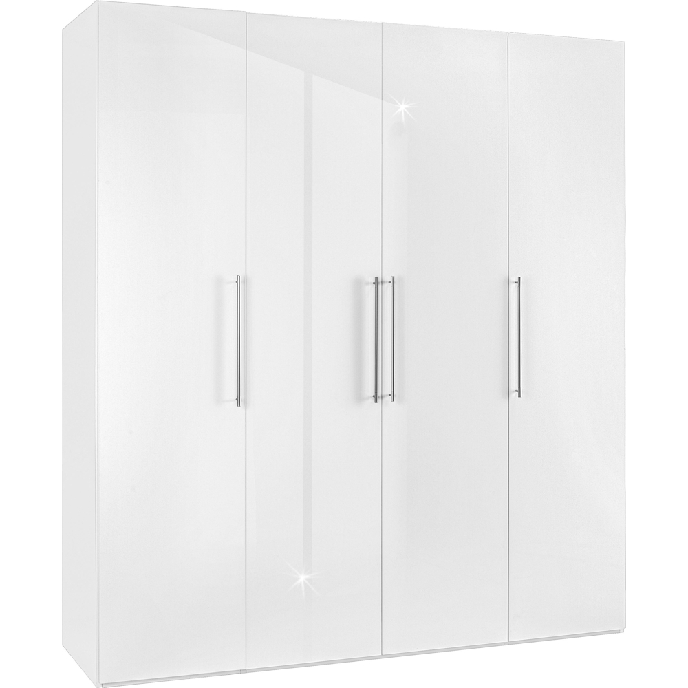 Skříň S Otočnými Dveřmi Bílá Barva,š. 196 Cm