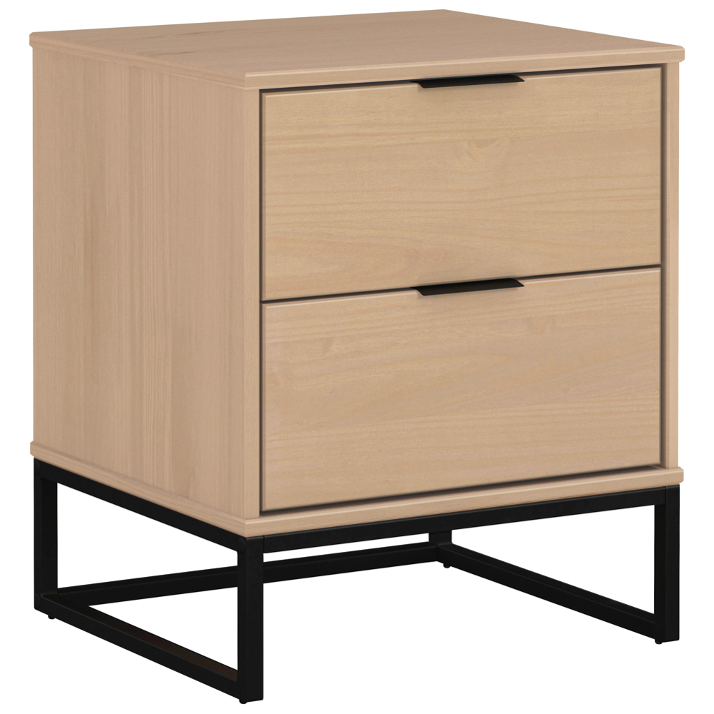 Noční stolek LUNA borovice masiv, barvy dubu