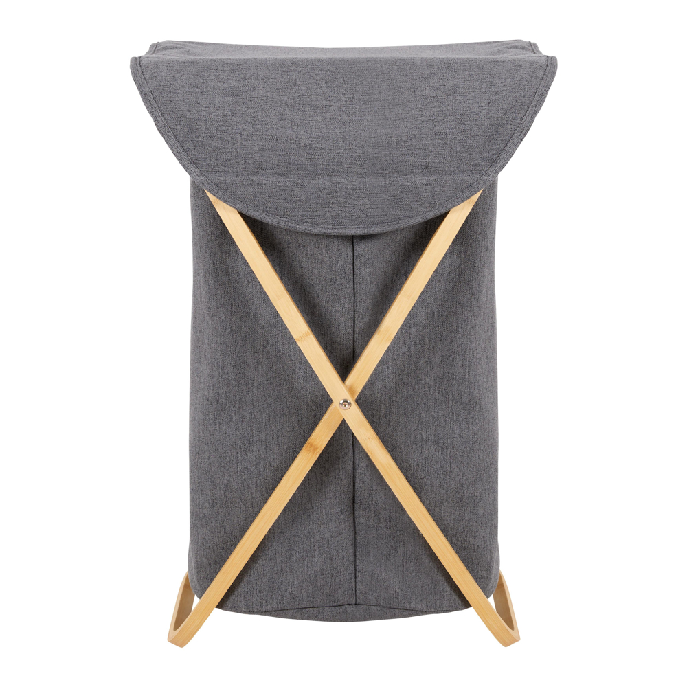 Koš Na Prádlo Kaito Tmavě Šedý