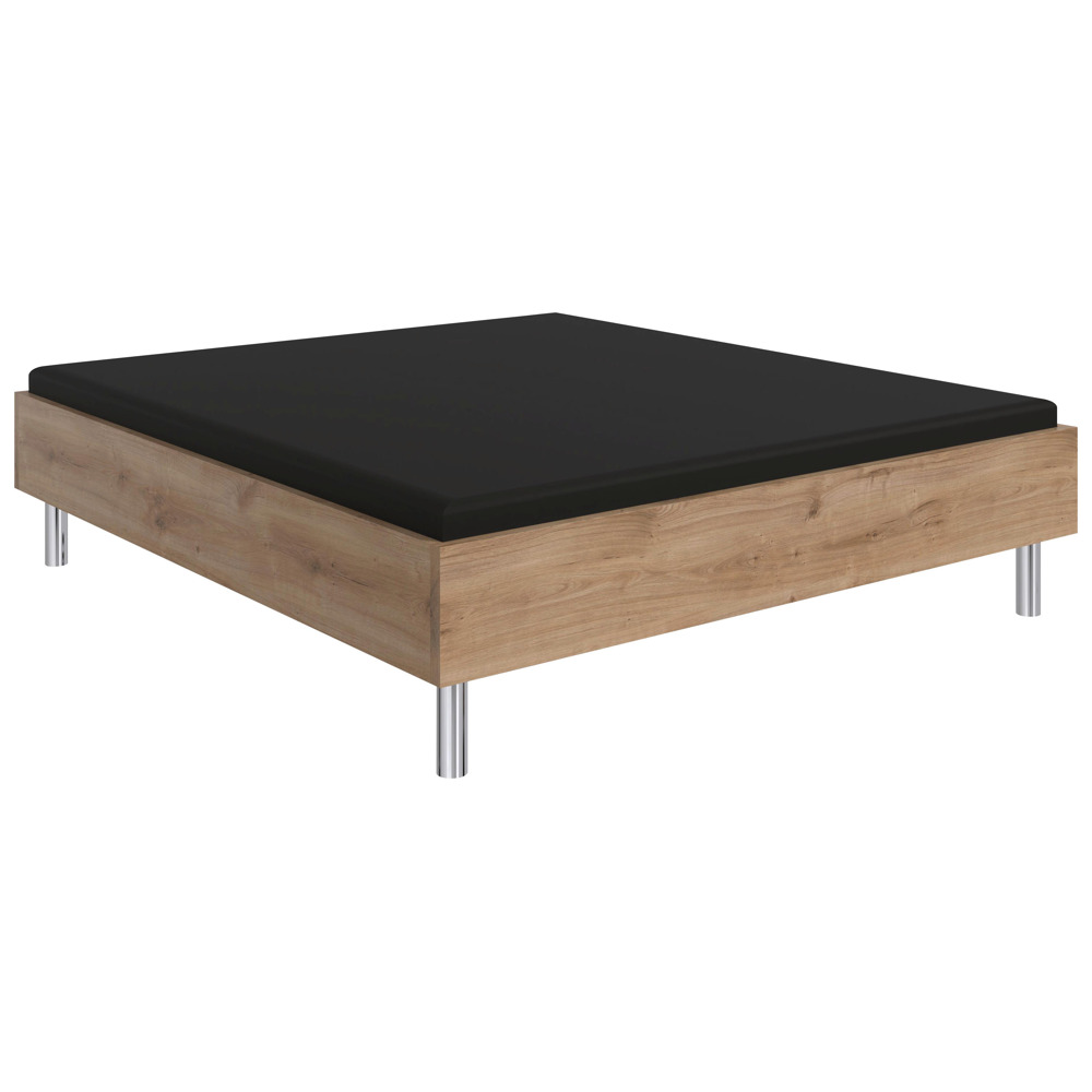 Futonová postel LEVEL BEDS A 180/200cm,imitace přírod.dubu