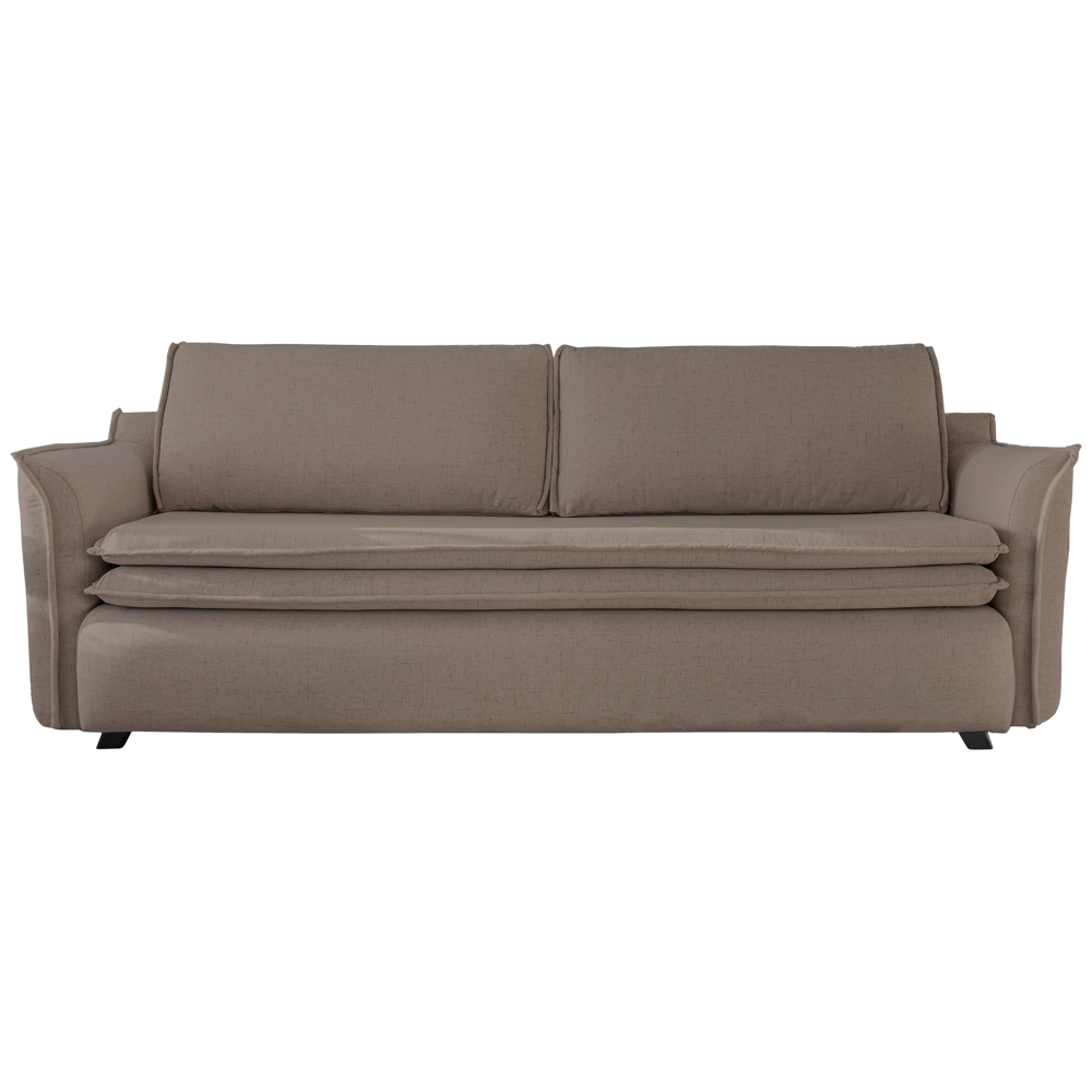 Pohovka 3místna S Rozkladem Charming Charlie Světle Hnědá