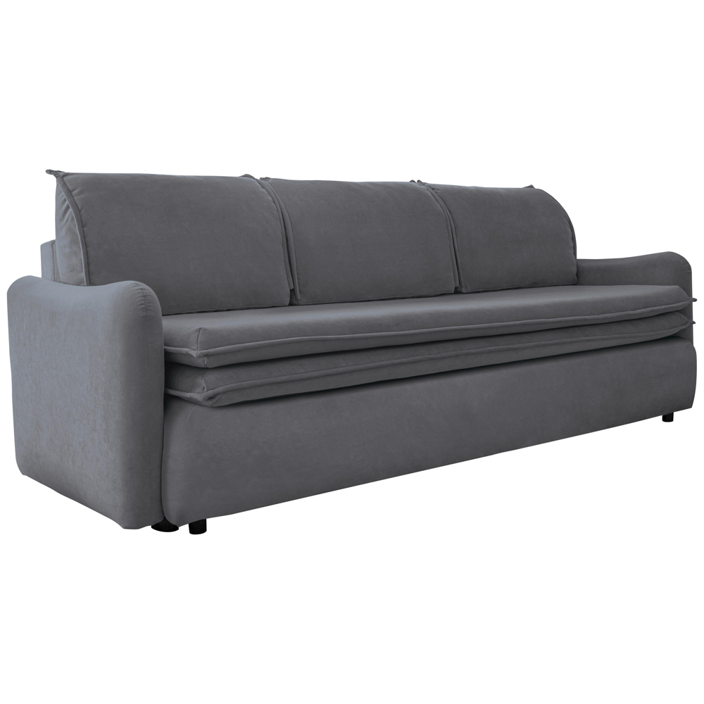 Pohovka 3místna S Rozkladem Tender Eddie Tmavě Šedá