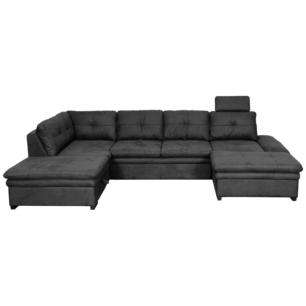 Rozkládací Sedačka Do U Hit, Antracitová