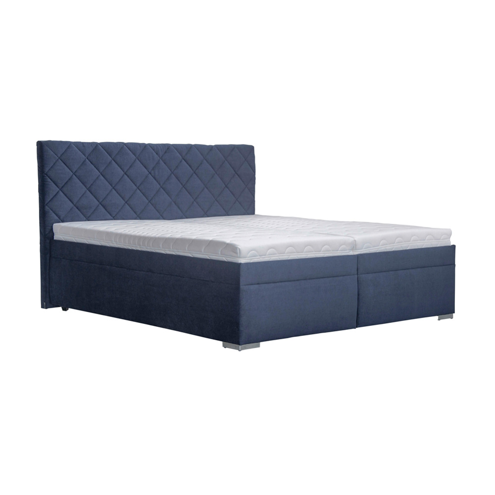 Manželská postel KLARA 160x200, Tmavě Modrá