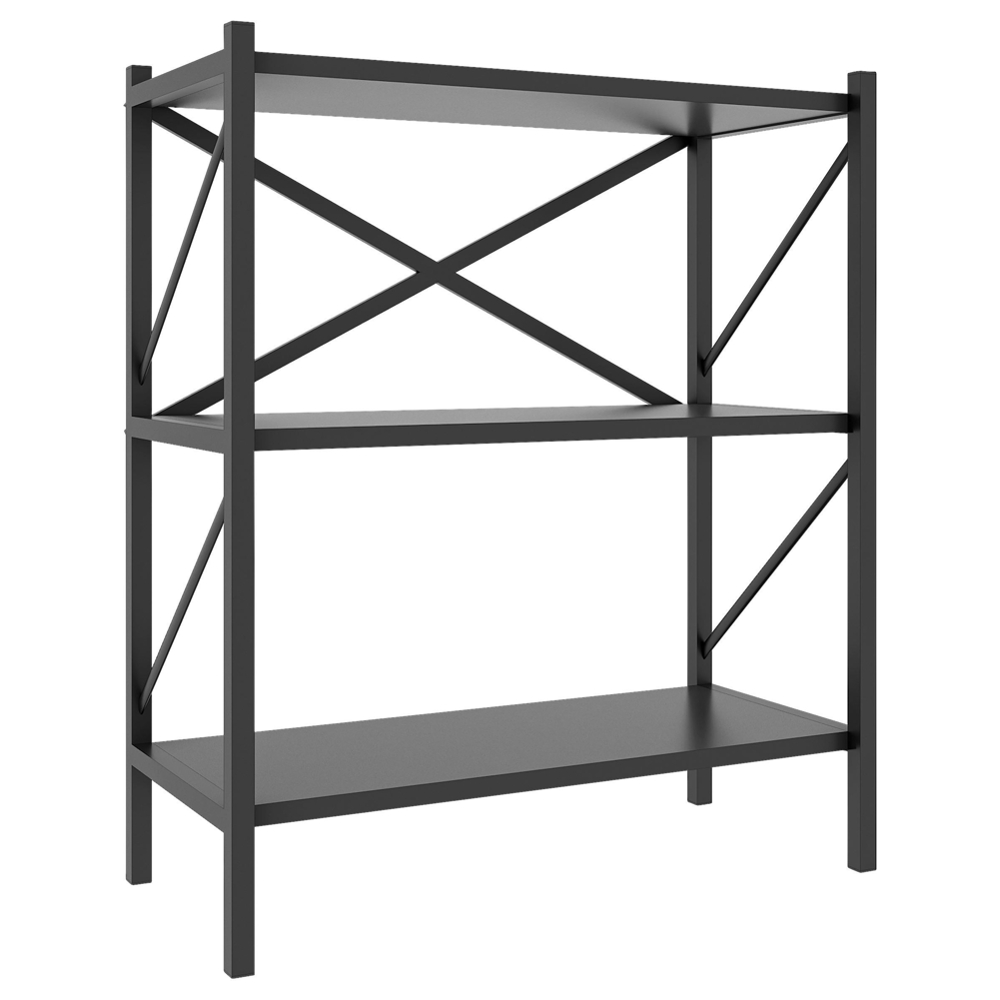 Industriální regál Insasi, antracitová