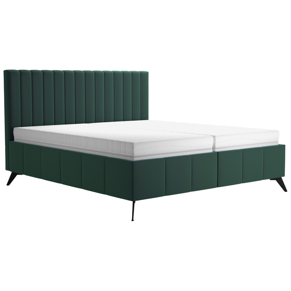 Manželská postel Vivien, 160x200, Tmavě Zelená