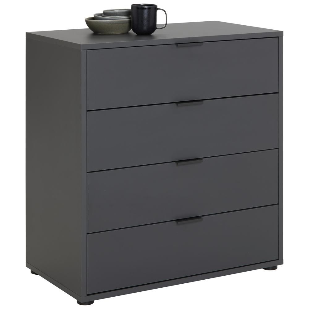 Komoda se 4 zásuvkami Bounty, antracitová