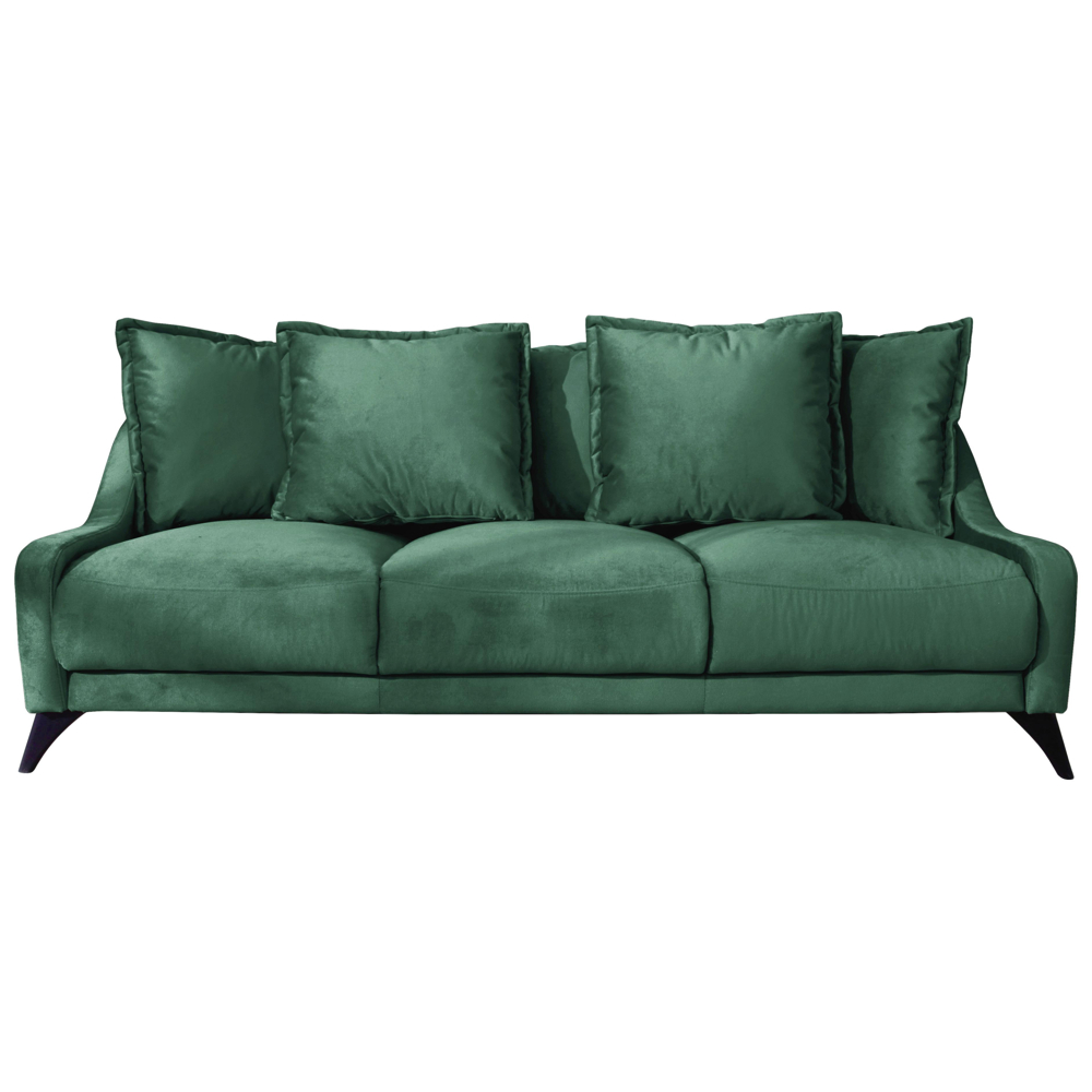 Třímístná Pohovka Royal Rose Smaragdově Zelená