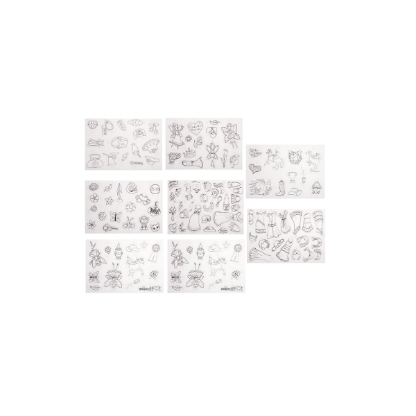 actividades de arte y manualidades 29,5 x 21 cm Auihiay 8 hojas de papel de película retráctil semitransparente de plástico para impresora de inyección de tinta para niños 