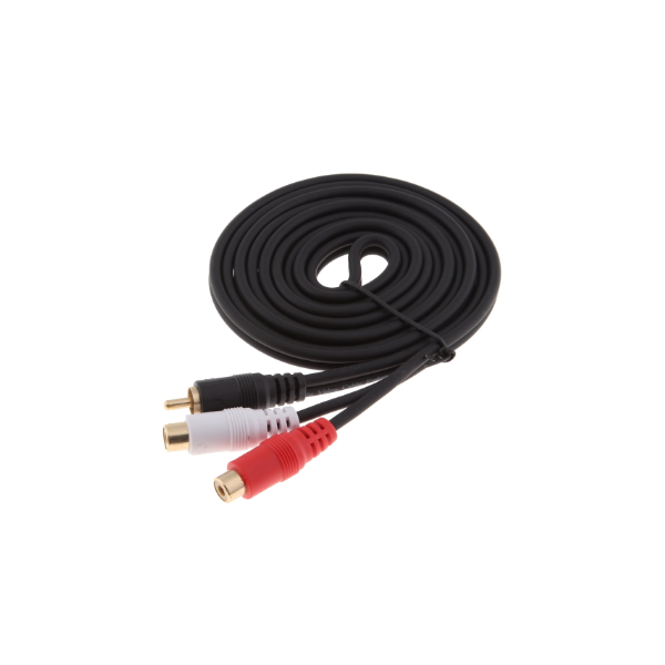 Lineal vr62d Cable 3 X RCA Macho/Macho para videocámara/TV/Home Cinema Amplificador Negro 