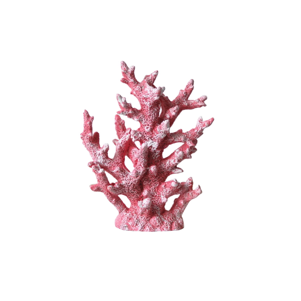 Moppi Ornamento planta coral luz artificial de plÃ¡stico rosa decoraciÃ³n del acuario 