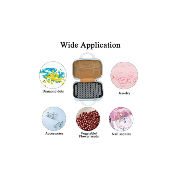 Caja de Accesorios para Pintura de Diamantes SKYVII Juego de contenedores de Almacenamiento de Cuentas de plástico Transparente frascos 