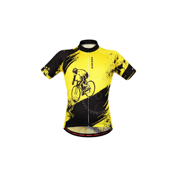 SUUKAA Maillot de Ciclismo para Hombre Camiseta Ropa Paseo Manga Corta,Top Ciclismo Bicicleta Maillots,Transpirable y Que Absorbe El Sudor,Secado Rápido,Mountain Bike/MTB Maillots 