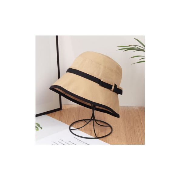 SOIMISS Sombrero de Pescador para Mujer Sombrero de Pescador de ala Ancha Sombrero de Pescador Plegable con Anillos 