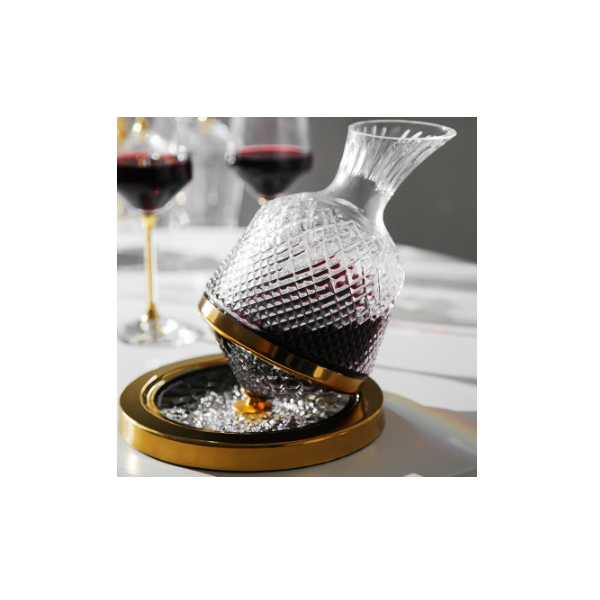 1800 ml Amisglass Decantadores de Vino Fiesta Dcantadores Aireador Vino de Cristal Sin Plomo en Forma de Csine Forma de U para Hogar Banquete en Gran Capacidad 