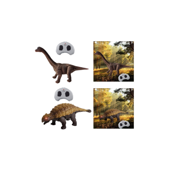 2 Piezas De Control Remoto Para Niños Tyrannosaurus Juguetes Multifunción De Acción Sonidos Rugiente Macarena Juguetes De Dinosaurios