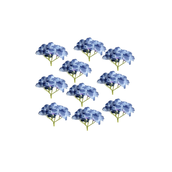 Envío GRATUITO Garantía y envío GRATUITO Compre Auténtico para Azul Oscuro  Hortensia cabezas de flores de seda de 10 un